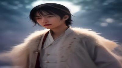火影忍者同人动漫场景，鸣人与佐助对峙的同人创作画面，色彩鲜艳、战斗感强烈